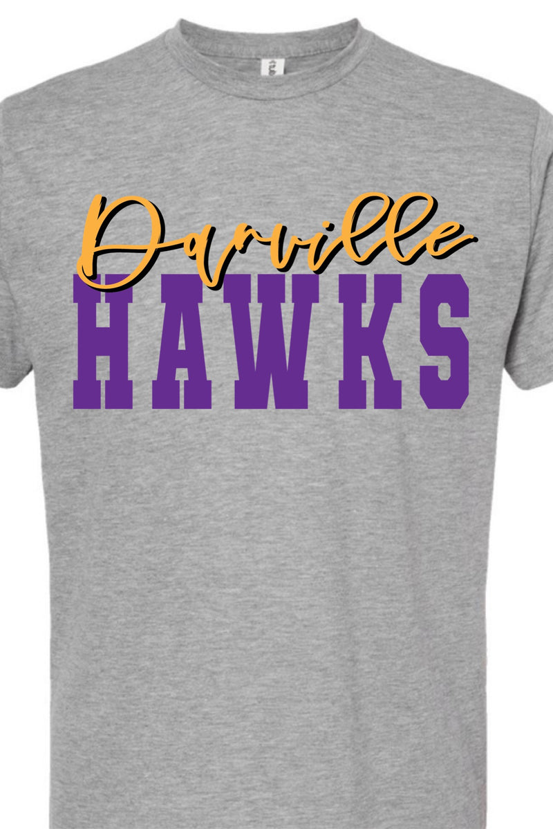 Danville Hawks Two Line Tee