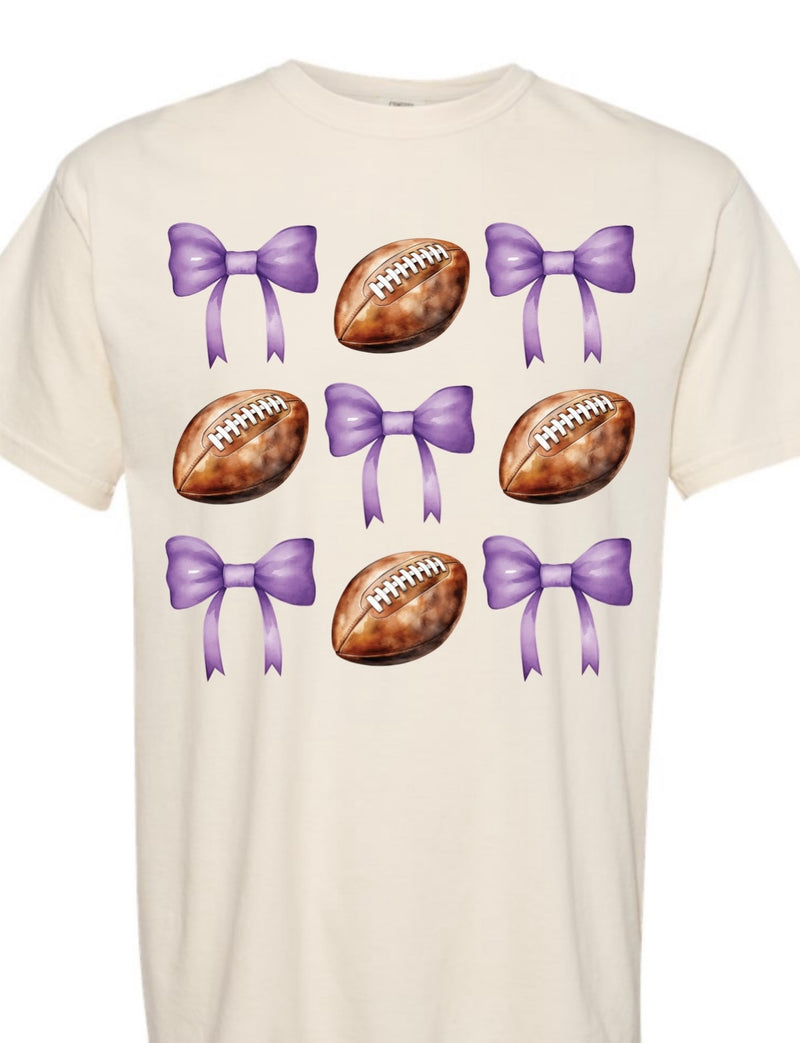 Danville Football Bow Tee