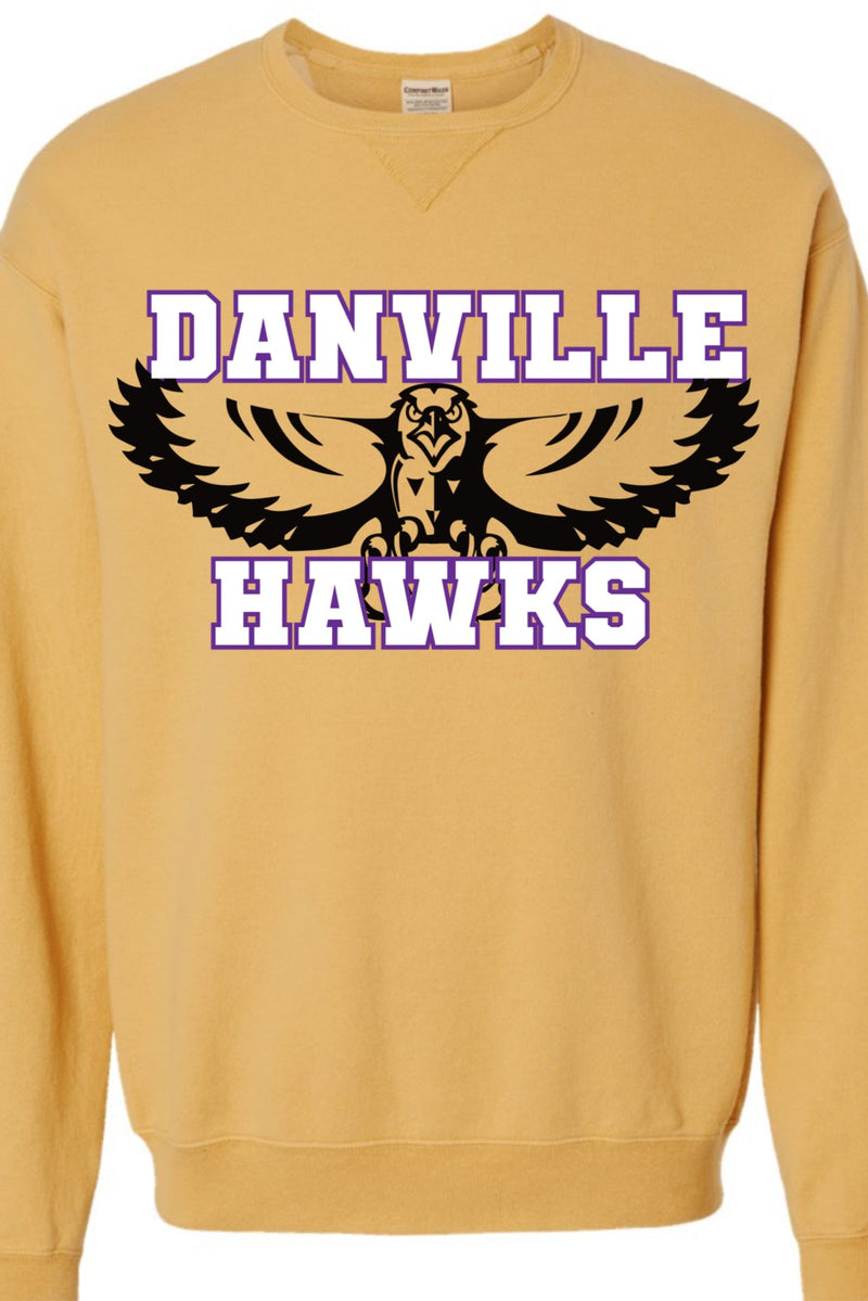 Danville Hawks Gold Sweatshirt