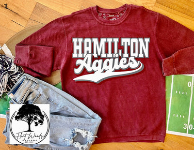 Hamilton Aggies Corded Crew Sweatshirt
