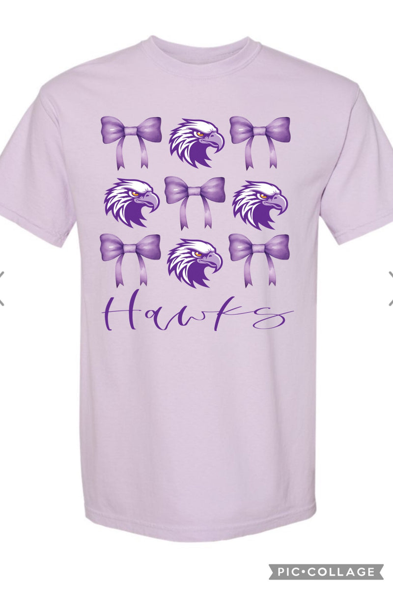 Danville Purple Bow Tee